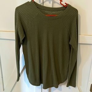 American eagle waffle knit sweater
